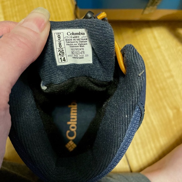 NIB toddler size 9 Columbia tow 2 waterproof 200g insulated boots - Picture 5 of 8